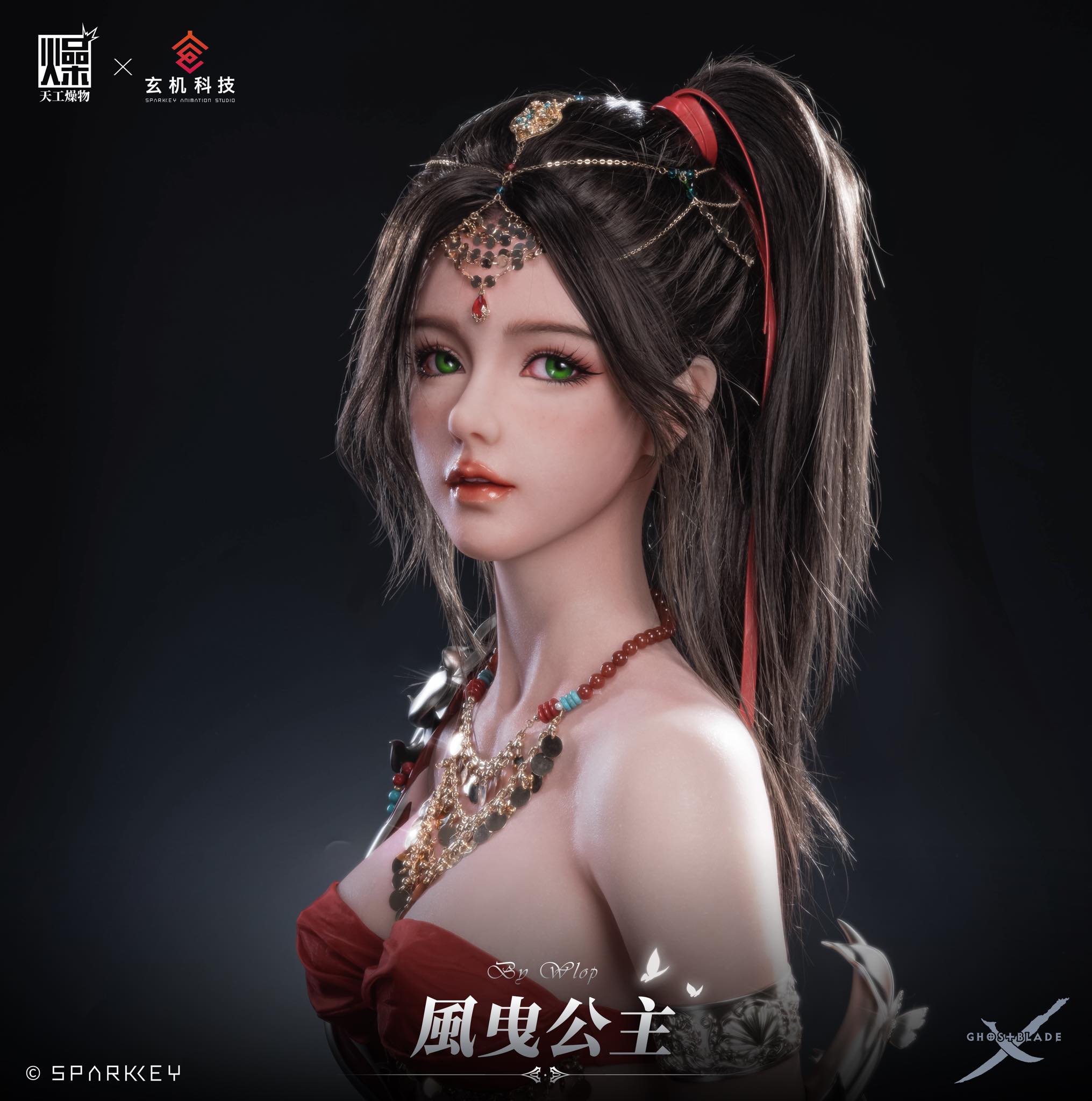 FengYe Princess Silicon Bust - WLOP Ghost Blade - Manyou Studio - Image 4