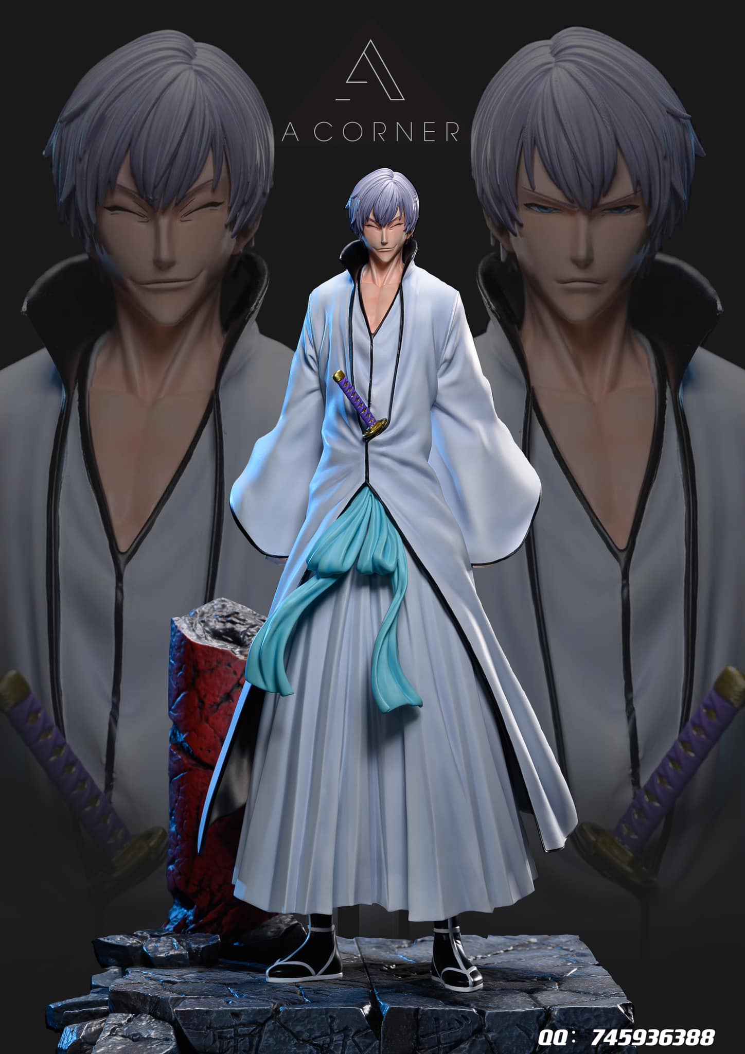 Ichimaru Gin – Bleach – AC Studio – 3d Custom Studio