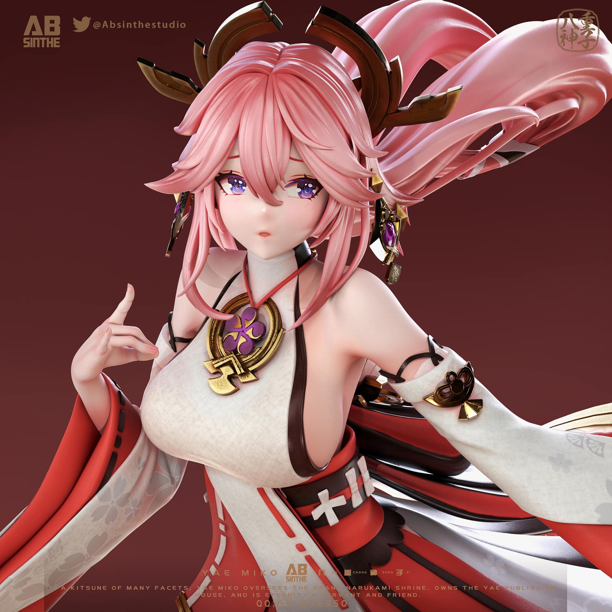 Yae Miko - Genshin Impact - ABsinthe Studio - Image 2