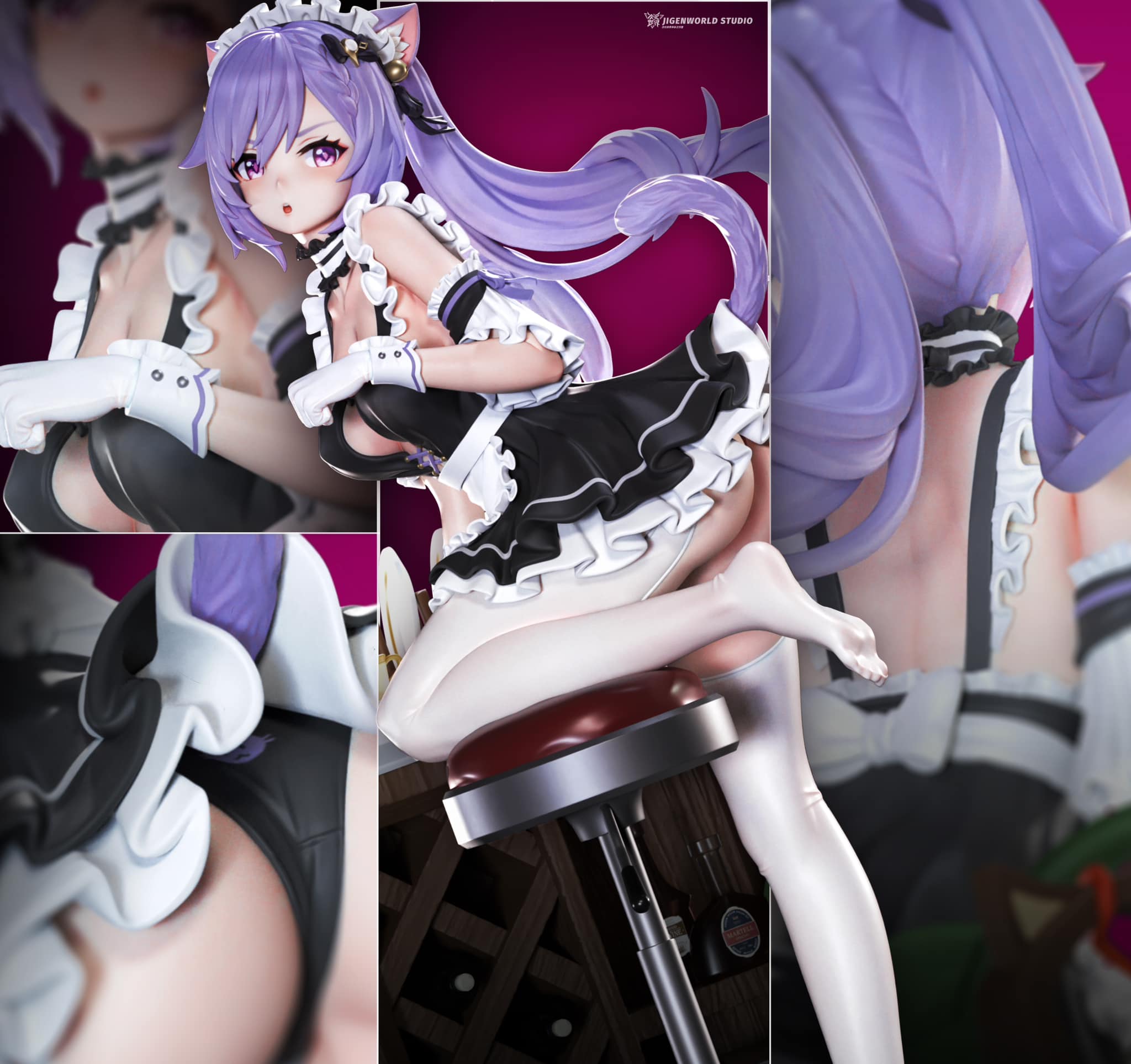 Ganyu & Keqing Maid NSFW - Genshin Impact - Jigenworld - Image 2