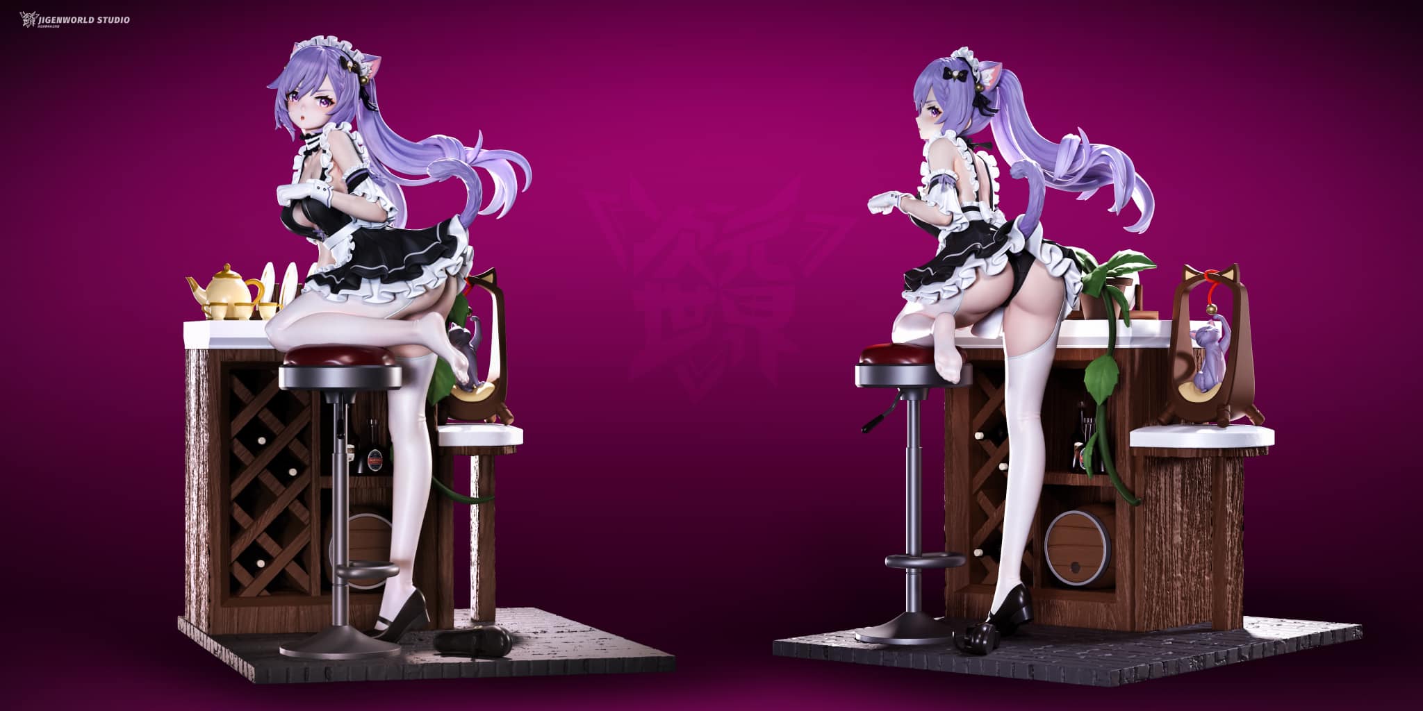 Ganyu & Keqing Maid NSFW - Genshin Impact - Jigenworld - Image 4