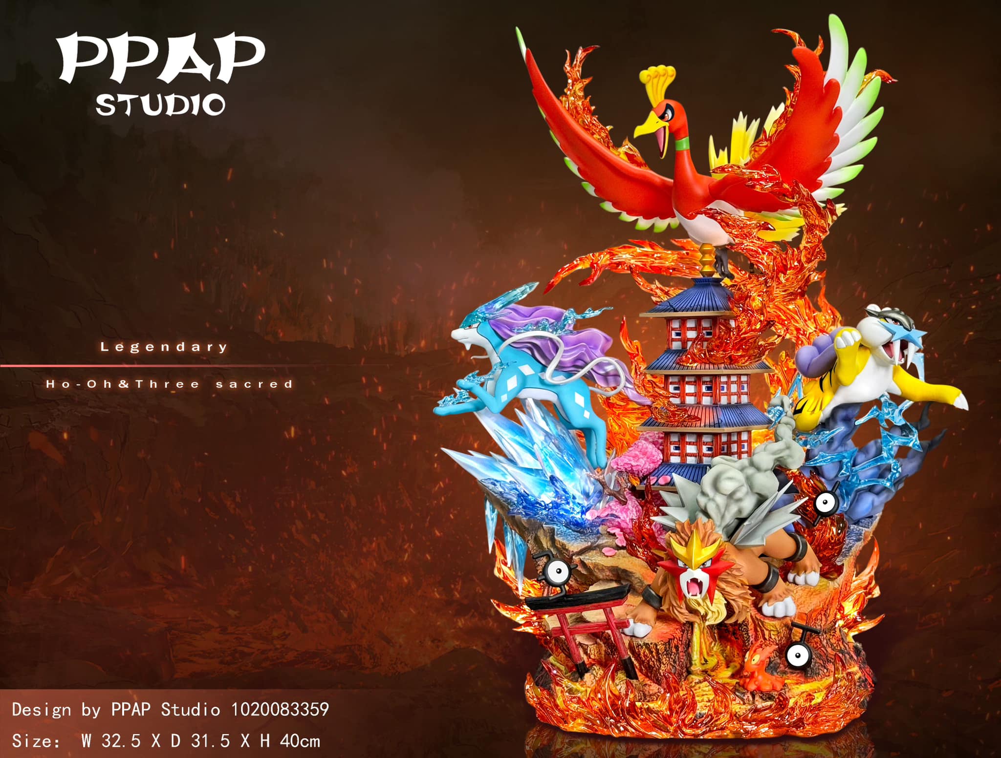 Johto Legendary Pokemons - Pokemon - PPAP Studio