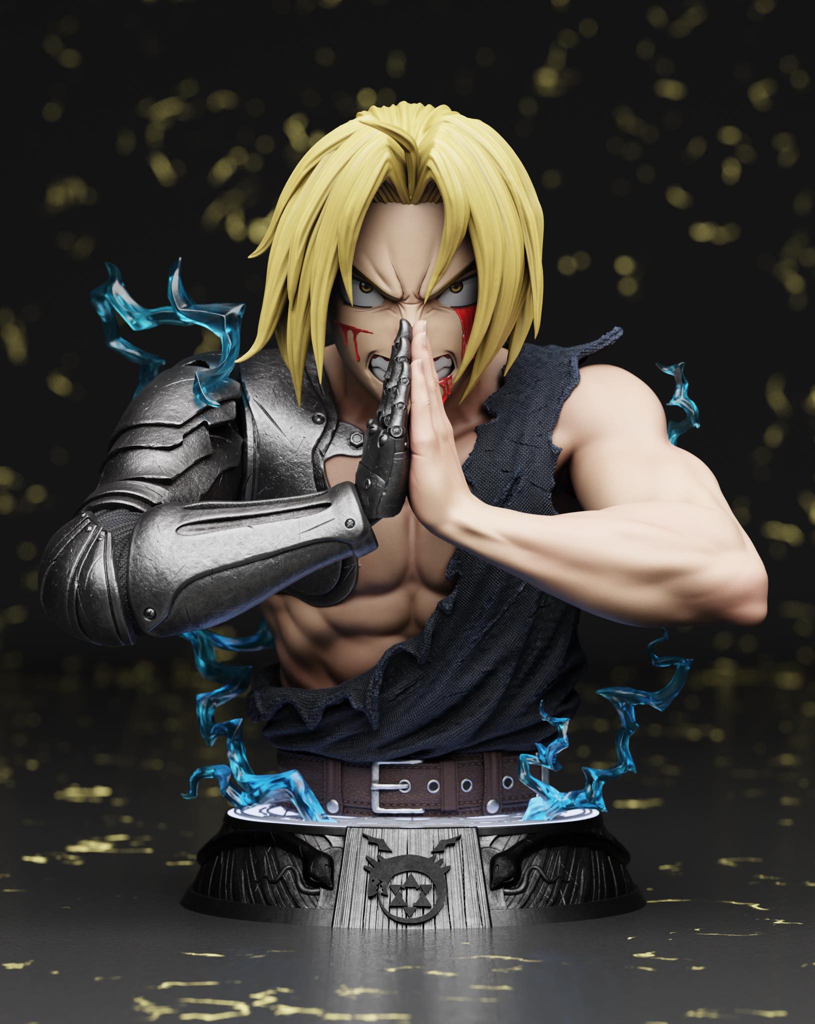 Edward Elric lifesize bust - Fullmetal Alchemist - Zenkai Studio