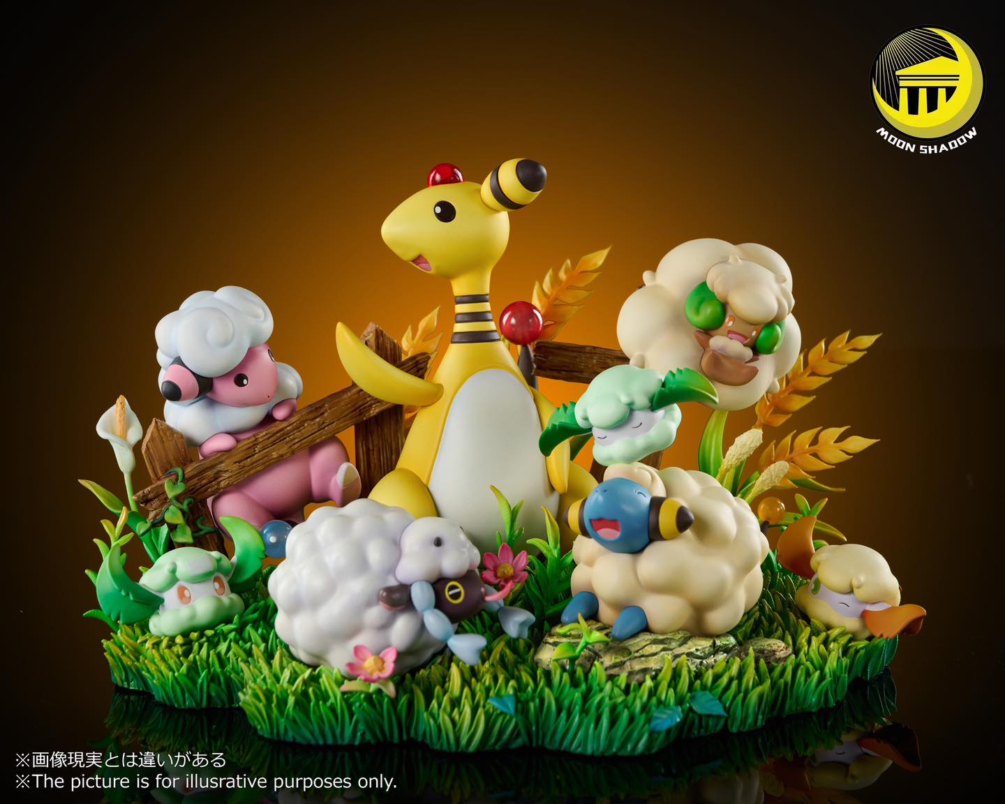Flaaffy & Mareep & Ampharos - Pokemon - Moon Shadow Studio - Image 6