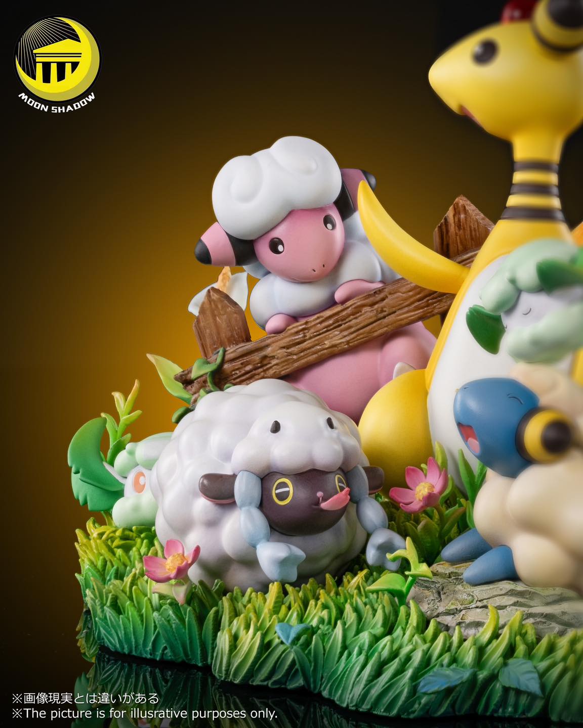 Flaaffy & Mareep & Ampharos - Pokemon - Moon Shadow Studio - Image 5