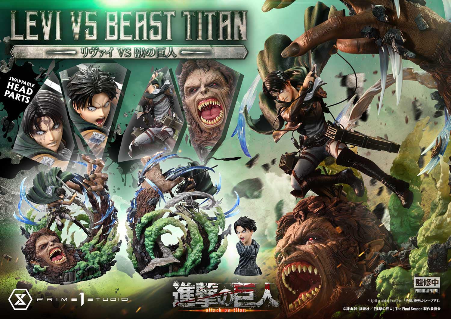 Levi versus Beast Titan - Attack on Titan - PRIME 1 Studio (Licensed) - Image 10