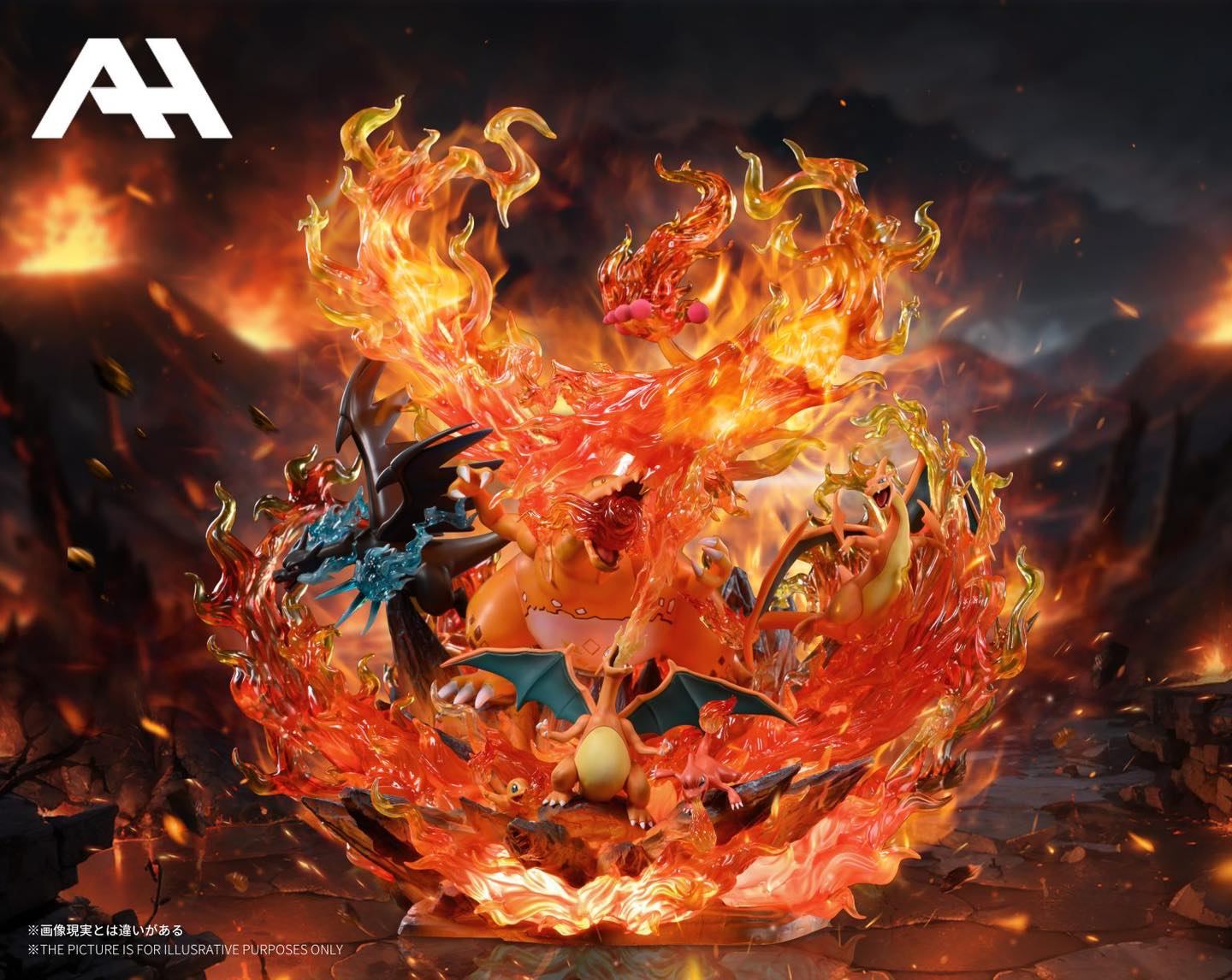 Charizard family - Pokemon - AH Studio