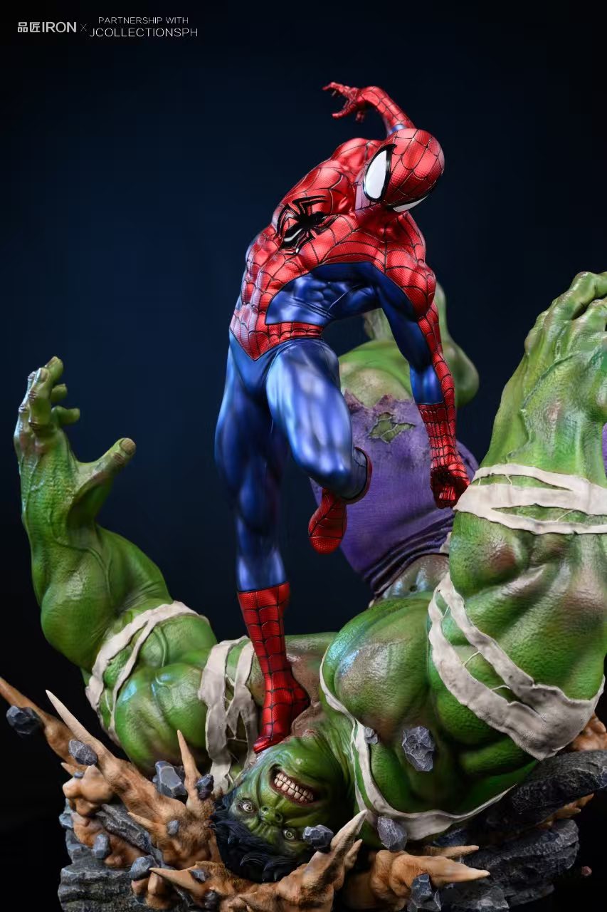 Sprider Man vs Hulk - Marvel - IRON Studio - Image 3